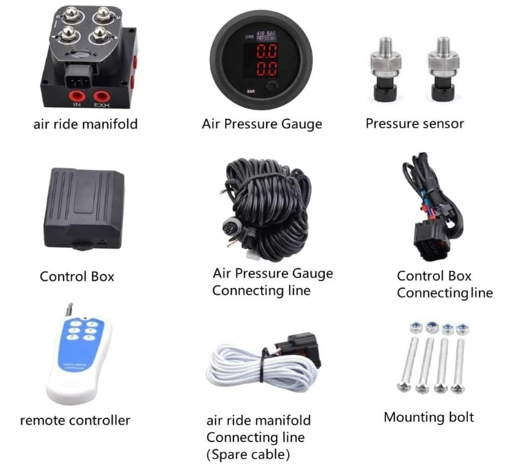 Five Segments Memory Remote Control Complete Universal air Suspension Management Control System Kits