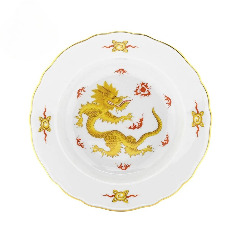 European home tableware tableware for dining plates, Western dining plates are purely hand-painted