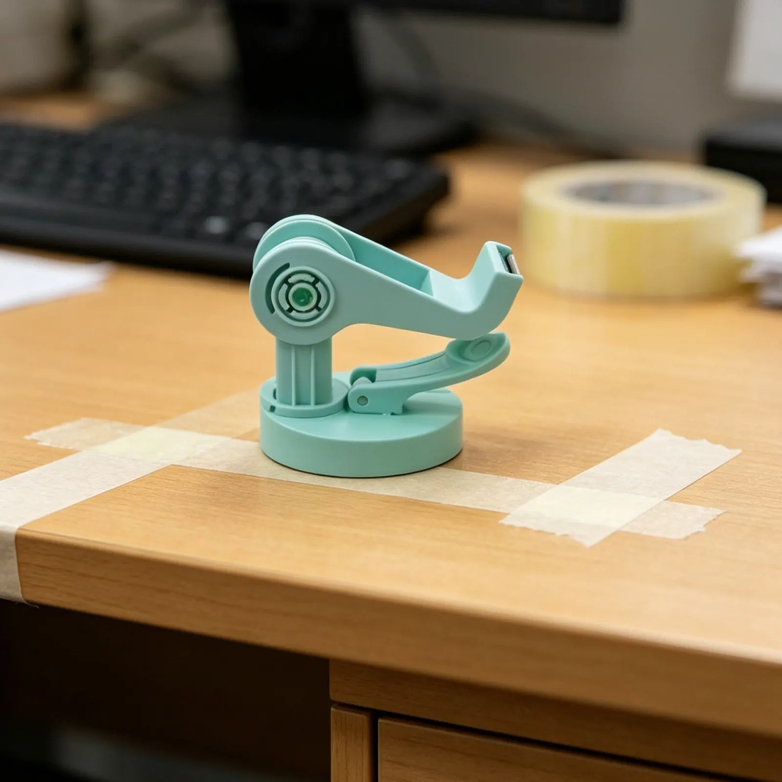 Heavy Duty Desktop Tape Dispenser for Office Use Adjustable Blade Adhesive Tape Holder for Packing School