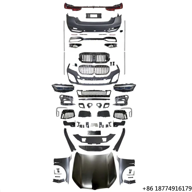 

Комплект обвесов для BMW 7 серии (F02, 2009-2015) в стиле M760 (G12, 2018-2022), версия без резки, передние и задние боковые пороги