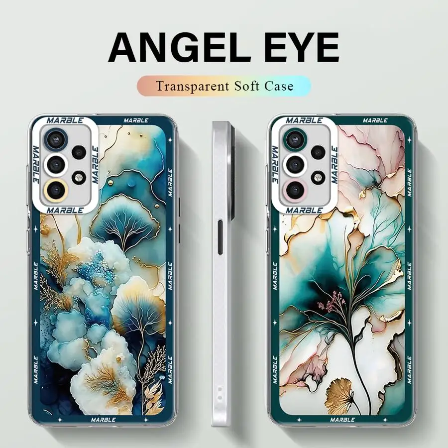 phone Case for Galaxy A31 A50 A50s A51 4G A71 4G A21s A12 A52s 5G A22 A32 A52 A72 4G 5G Marble