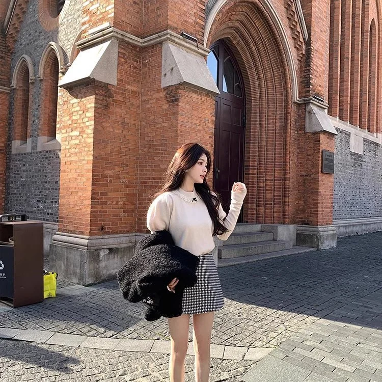 Detachable Sleeve Knitted Sweater Women Pullovers Oversize Spring Balloon Layered Romantic Fairycore Festival Cottagecore Wear