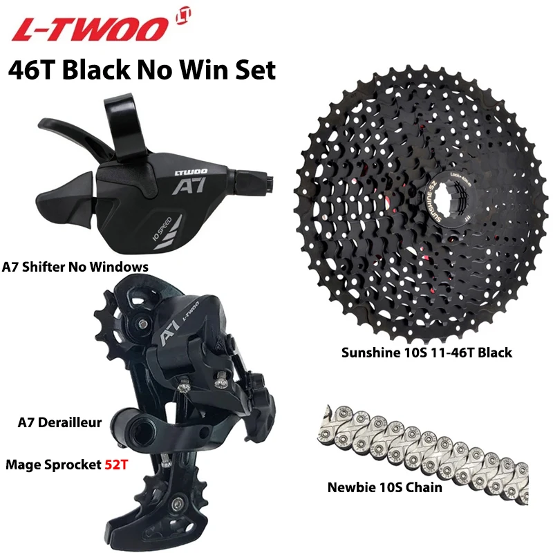 LTWOO A7 1X10S Gruppe 10 Gang Schalthebel Schaltwerk SUNSHINE Kassette 36T 42T 46T 50T VXM Kette für MTB Mountainbike Teile