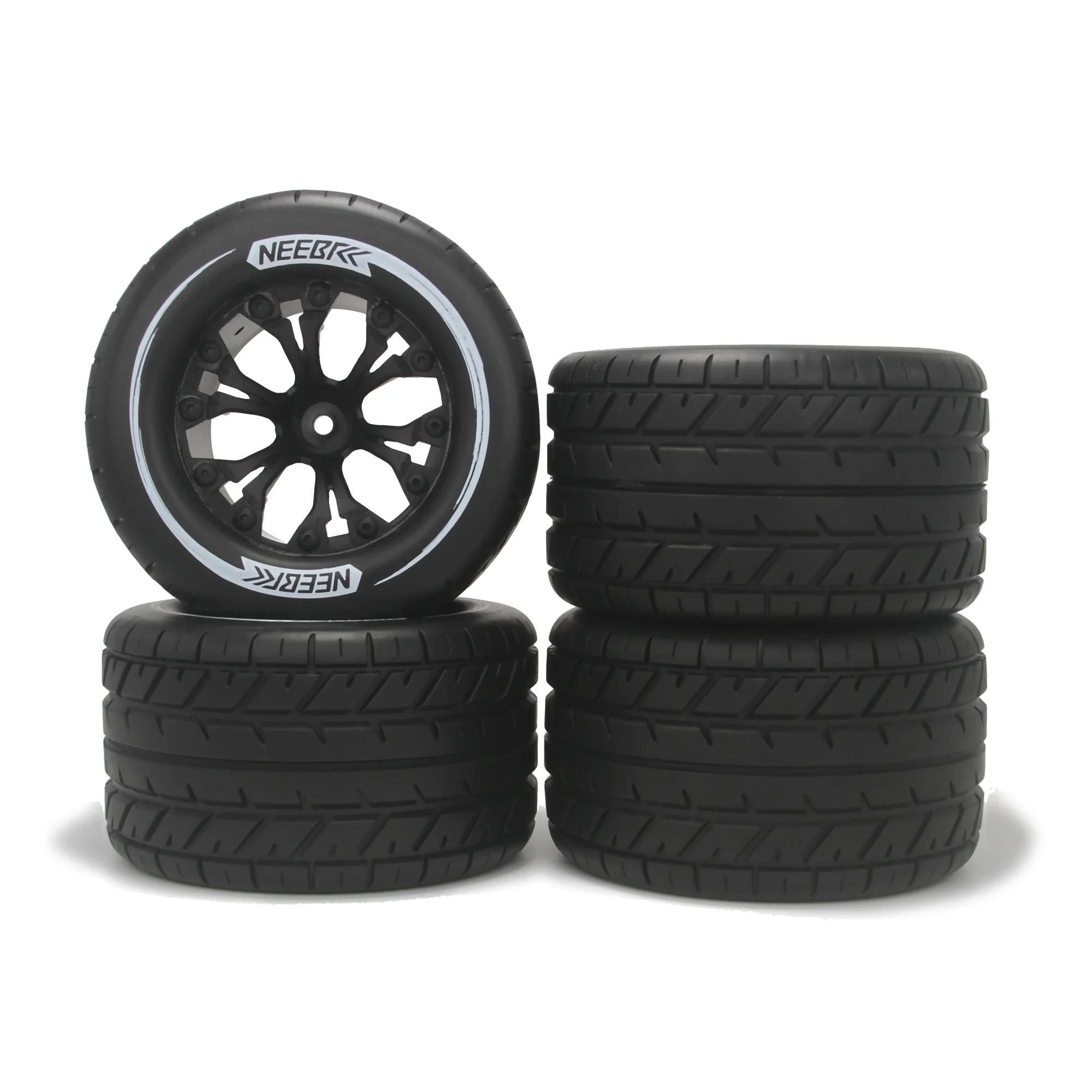 4PCS NEEBRC 115mm 1/10 RC Car Tires 12mm Hex Skidproof wear-resistant Rubber Tyre for RC Car Truck HPI HSP Savage XS TM Flux LRP