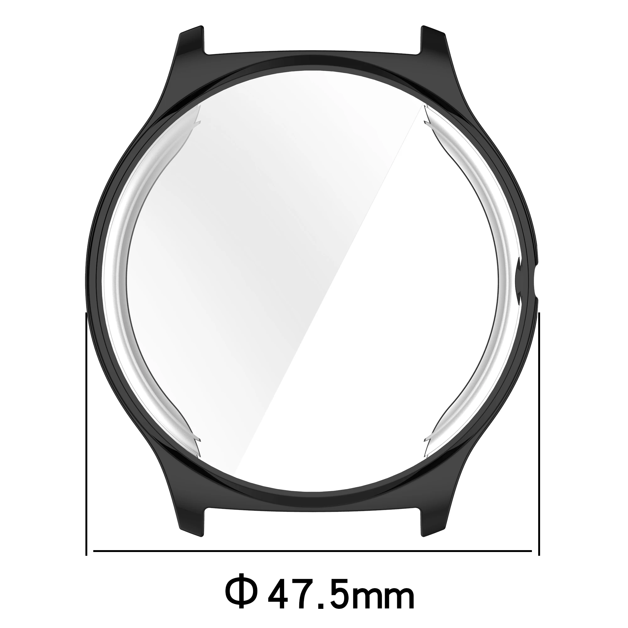 For HayLou Solar Lite Watch R001 Watch Bnad Case universal Protector Cover Dustproof All-inclusive TPU Soft Protective Shell