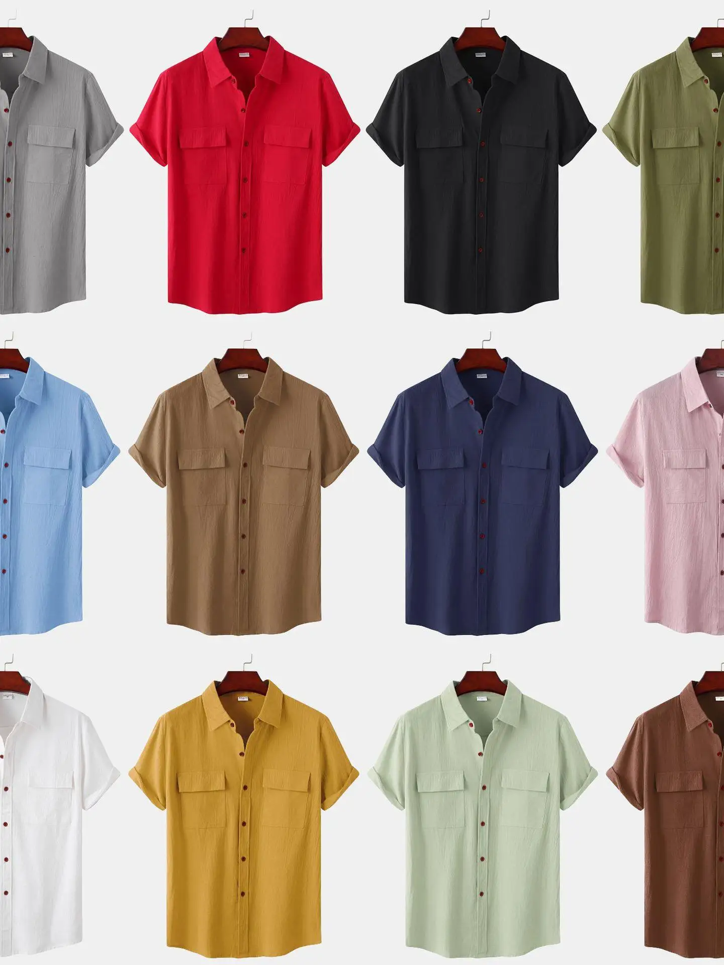 

Летняя коллекция 2025: Мужская повседневная рубашка оверсайз из тонкого материала, однотонная, с квадратным воротником, свободного кроя, в деловом стиле, для джентльменов...