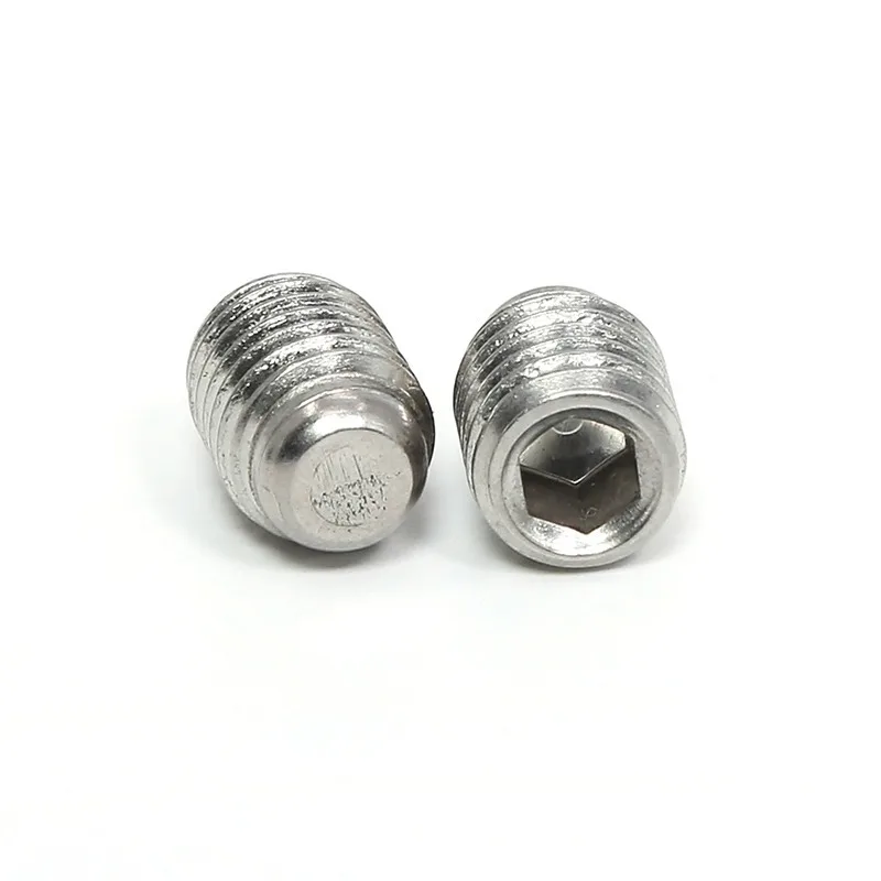 200pcs Stainless Steel Hex Socket Set Screw Grub Screws Cup Point Assortment Kit M3-M8 With Plastic Box