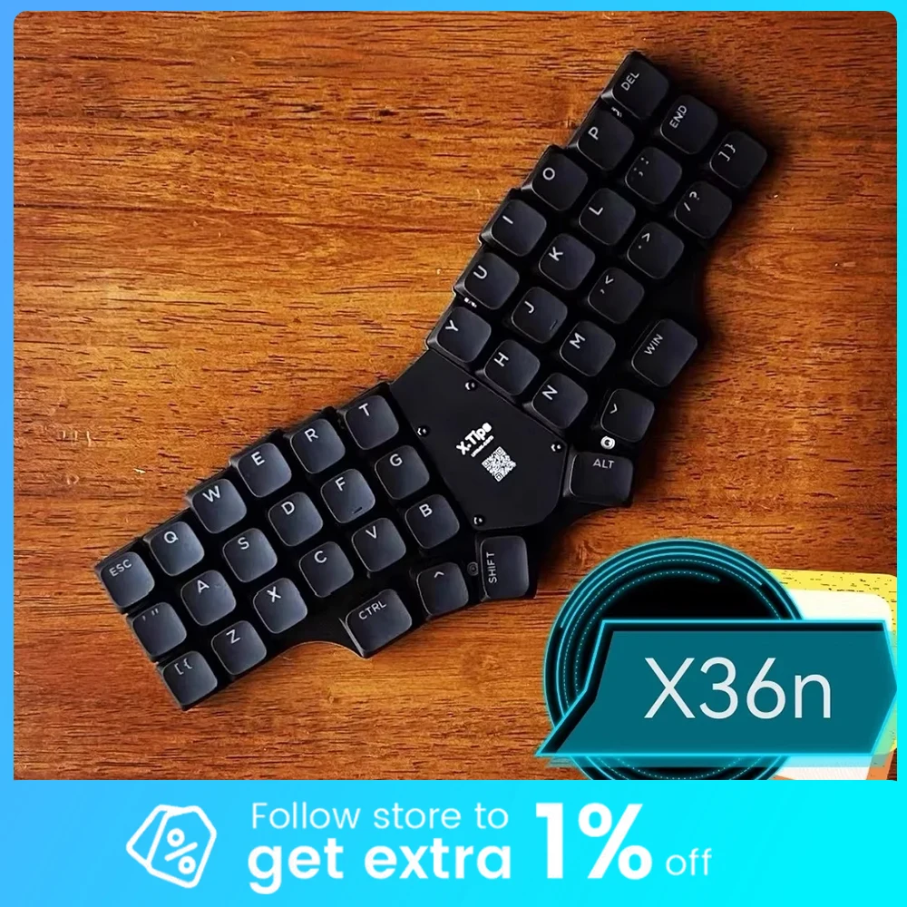 

X36n клавиатура Corne V4 раскладка беспроводная 42 клавиши встроенная эргономичная механическая клавиатура с поддержкой флакона Qmk пользовательский аксессуар для геймера