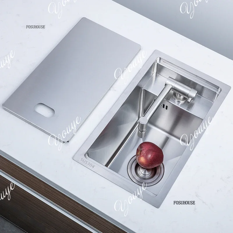 1 Modern Minimalist Stainless Steel Kitchen Sink Black Nano Kitchen Sinks Home Mini Hidden Washing Sink For Kitchen Accessories