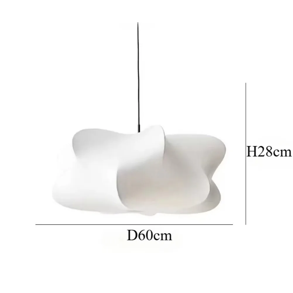 Wabi Sabi Woonkamer Plafondlamp Winkel Bar Salon Hanglampen Zijde Hangende Kroonluchter Home Decoraties Glans E27 (Geen Lamp))