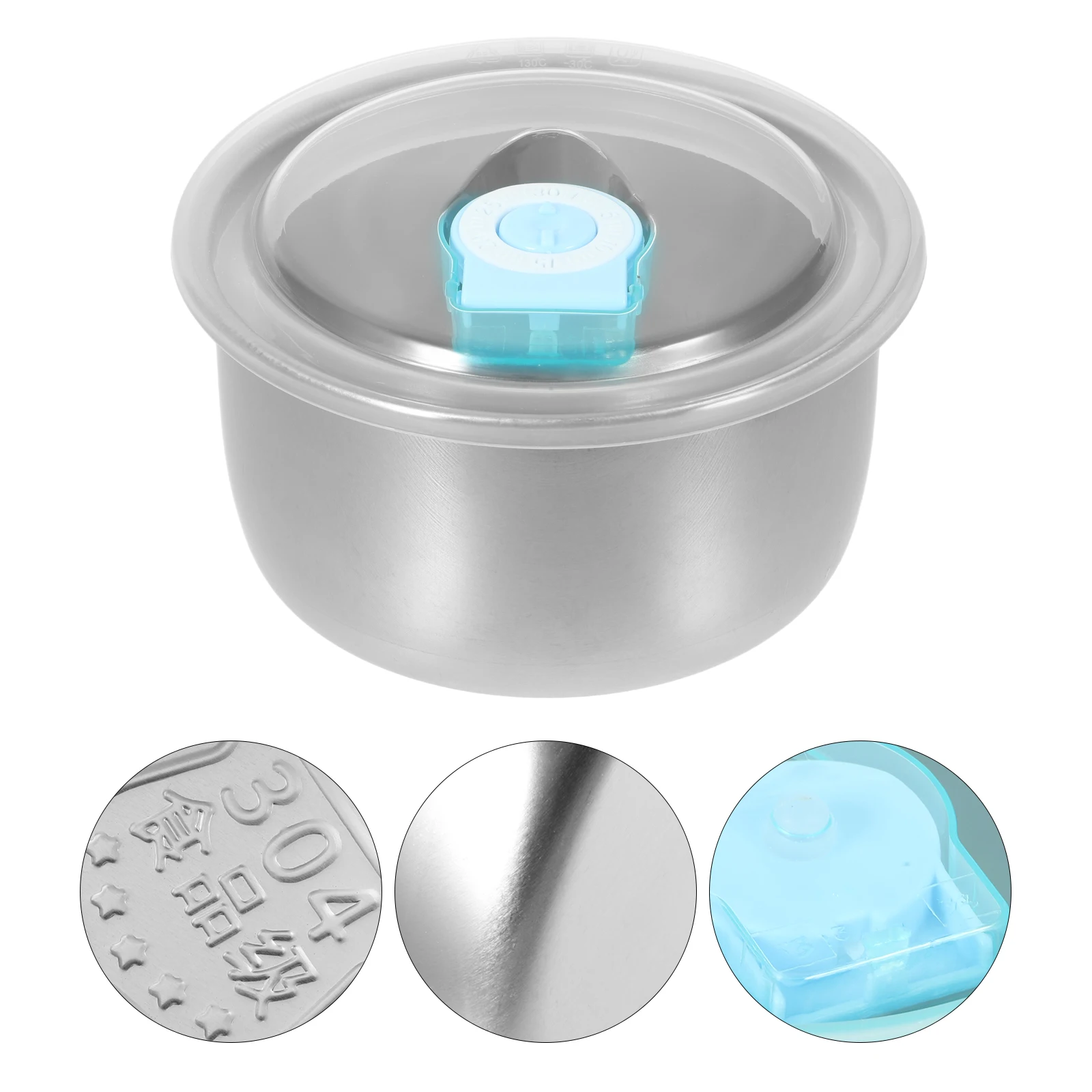 

5pcs Stainless Steel Food Containers Sealing Storage Boxes Leak Proof Meal Prep Containers For Kitchen Fridge Vegetable Storage