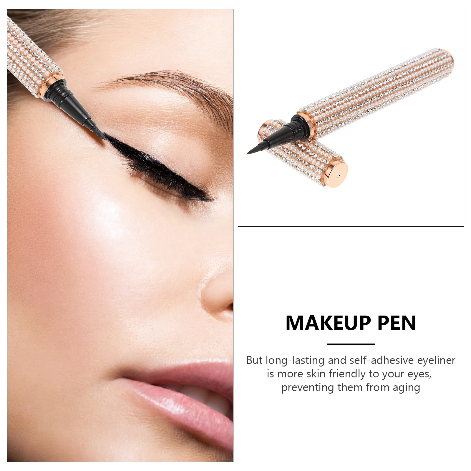 

1Pcs Pen Liquid Eyeliner Waterproof Fast Drying Fine Tip Eye Beauty Tool for Stylish Makeup Accessory