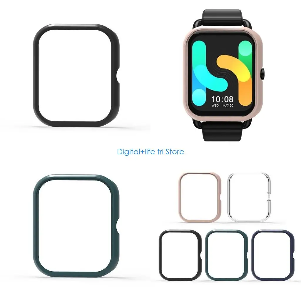 E06D Case Comfortable Frame Protector Cover for Haylou RS4 Anti-scratch Watch Housing