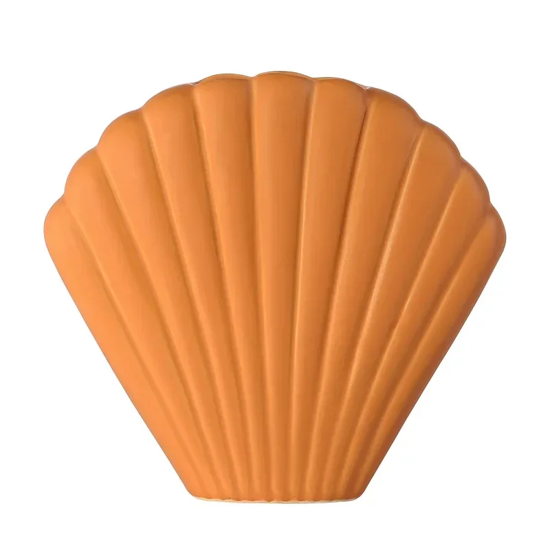 

Ceramic shell vase, living room dried flower arrangement creative soft home decoration ins style ornament