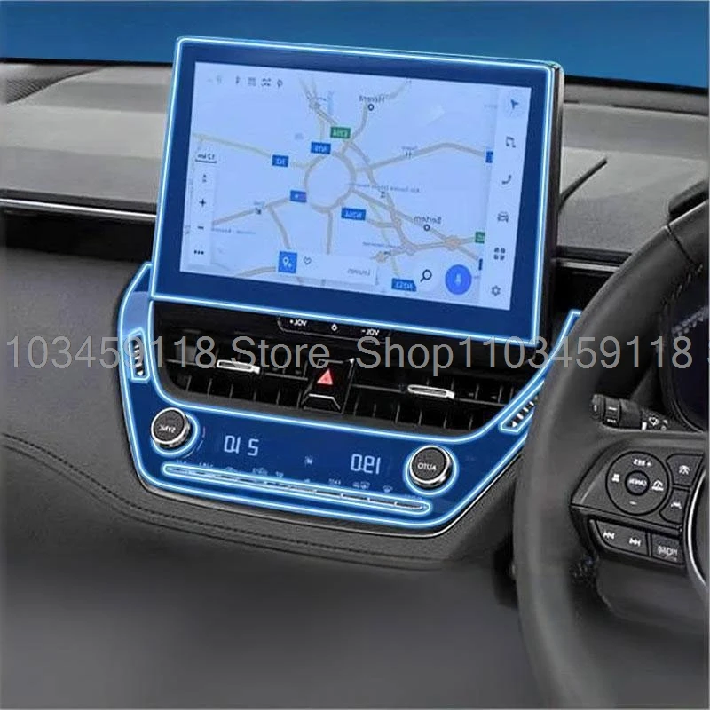 TPU Transparent  Protective Film For TOYOTA Corolla Cross Hybrid 2023 2024 Car Interior Panel Accessories Sticker car interior