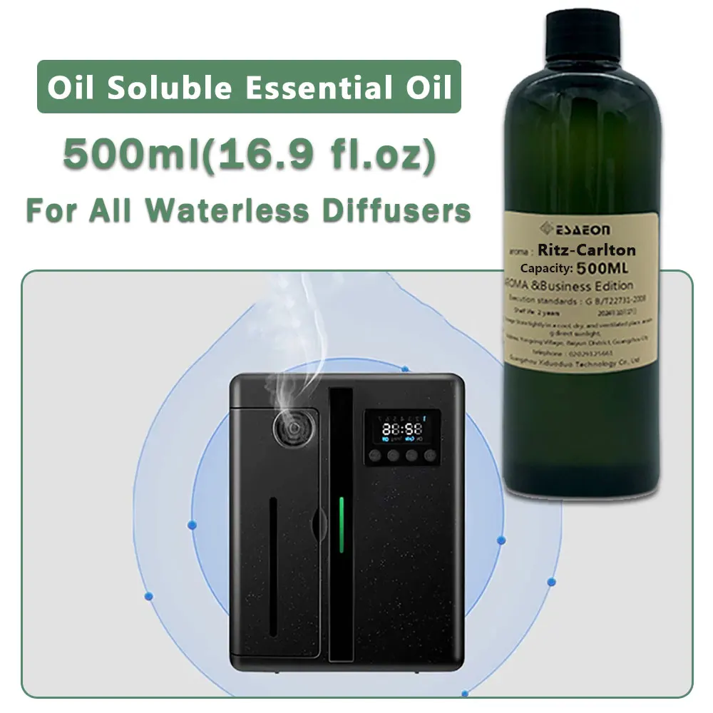 ESAEON Perfume Machine Essential Oils - For All Waterless Aromatherapy Machines, Ritz-Carlton/Freesia/Hilton - 500ML(16.9 fl.oz)