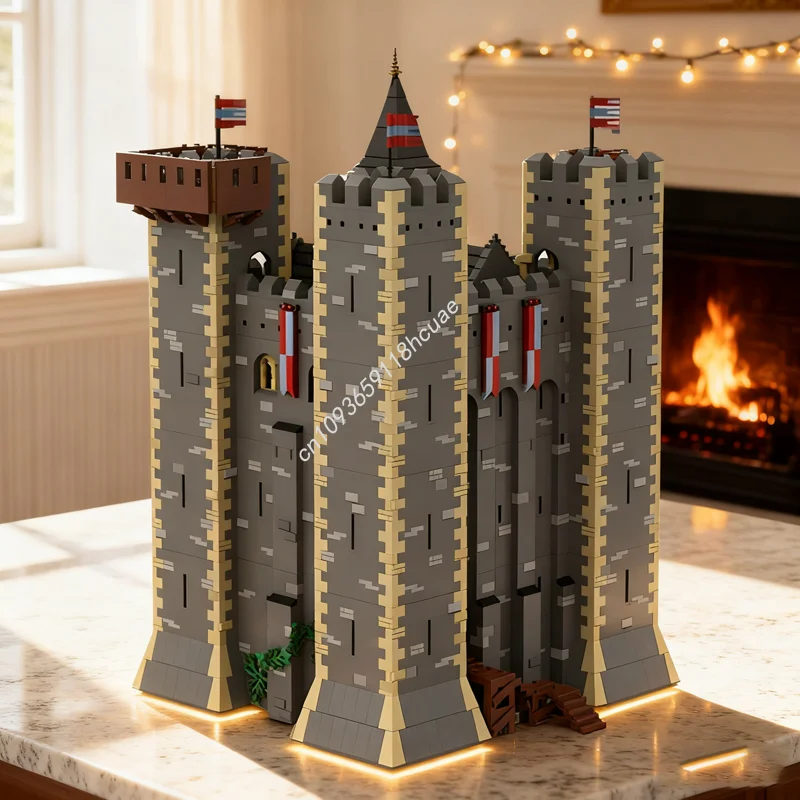 

12171pcs MOC English Keep Warchester Castle Castleed Model Building blocks Assemble DIY Education Brick Christmas gift toy Kids