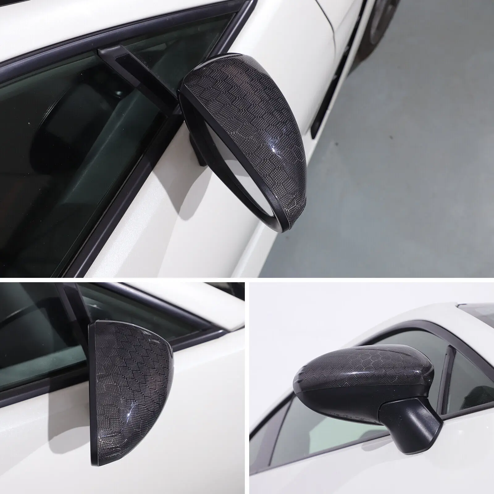 Carbon Fiber Car Rearview Side Door Mirror Cover Styling Trim For Toyota GR86 ZN8 Subaru BRZ ZD8 2022 2023 2024 2025 Add On Caps