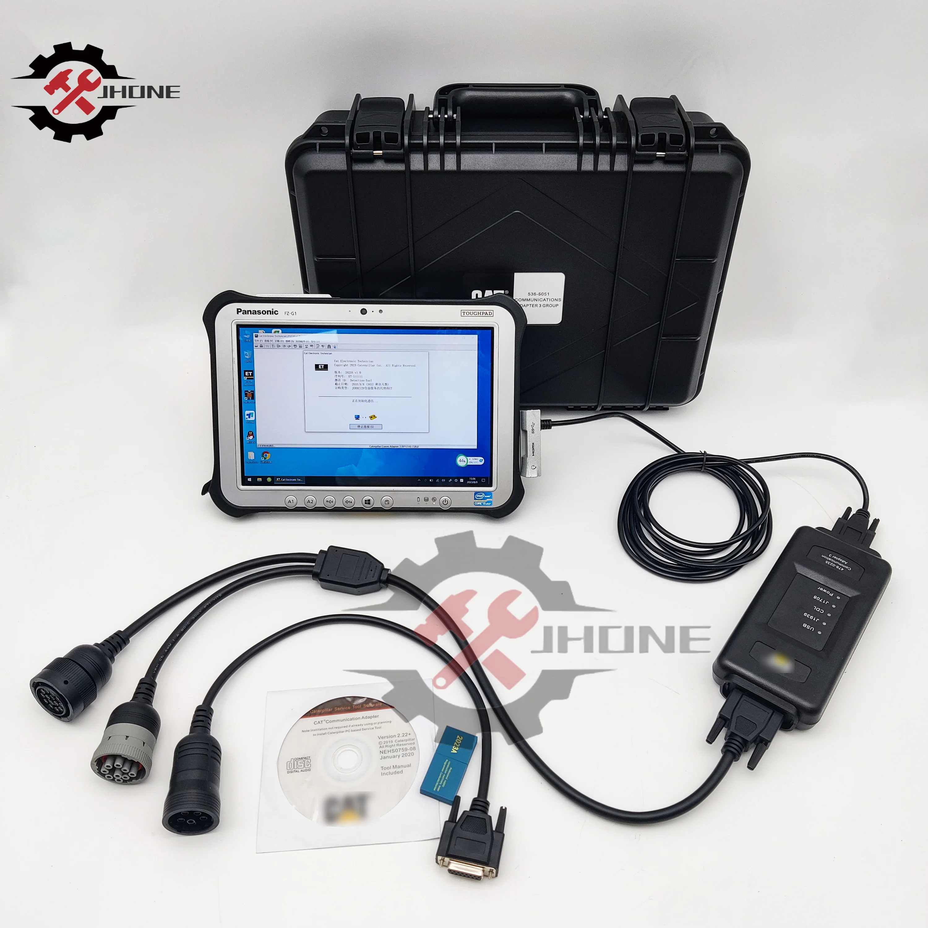 

2023A ET4 Adapter 478-0235 For cat Truck Excavator Diagnostic Tool Communication With 9+14 Pin Ethernet Cable Speed Up Diagnosis