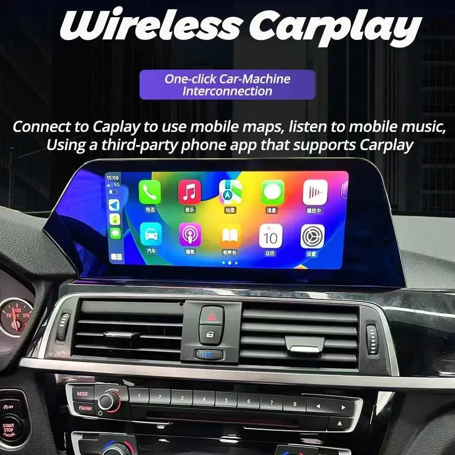 12.3 นิ้ว Android สเตอริโอวิทยุรถยนต์สําหรับ BMW 5 Series GT F10 F11 2011-2017 เครื่องเล่นวิดีโอมัลติมีเดียอัตโนมัติไร้สาย CarPlay หัวหน่วย