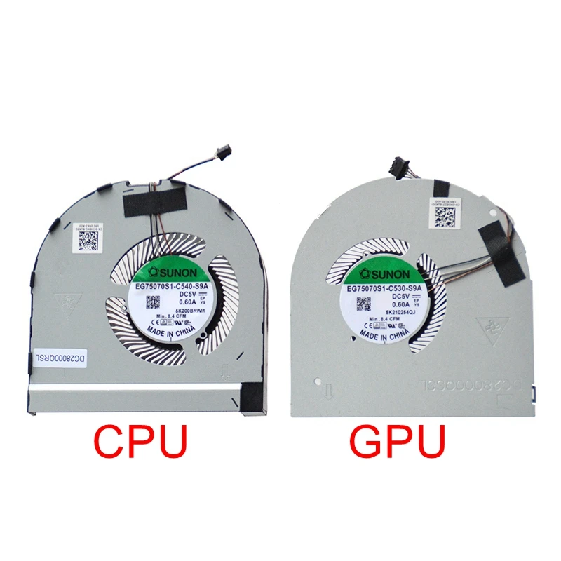 New Laptop CPU GPU Cooling Fan For DELL Precsion 7550 M7550 RTX5000 7560 M7560 RTXA3000 RTXA5000 Cooler 0CD6WC 0M06D7 2020