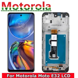 For Motorola Moto E32 LCD Display Touch Screen Sensor Digiziter Assembly Replace For Motorola Moto E32