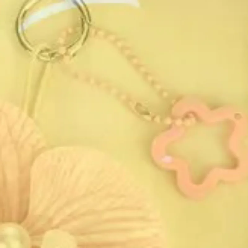 1 pièce Porte-clés Orchidée Papillon, Fleur Artificielle Colorée, Décoration de Sac à Dos, Pendentif de Sac