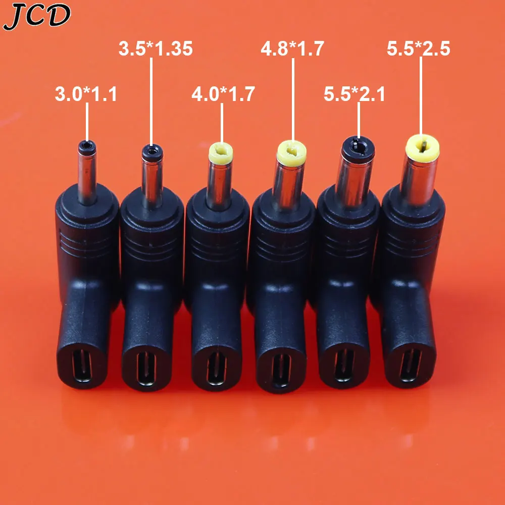 JCD 1Piece 5V 9V12V 15V 19V Type C DC Power Adapter Jack Connector USB C to DC Universal Charging Converter Adapter