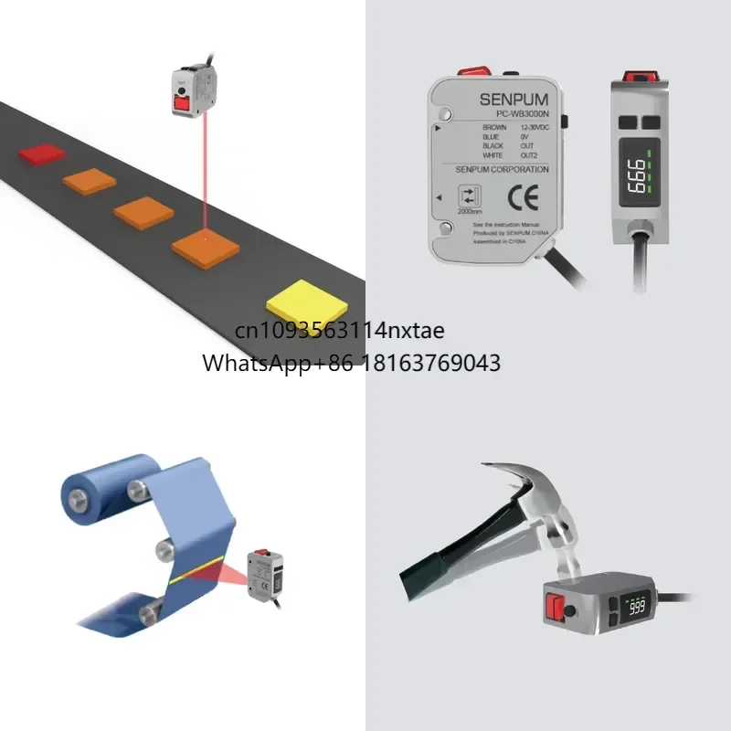 2026 Hot! Senpum Mini Colour Sensor Sensor Detector De Colores Photoelectric Digital Display Color Sensor