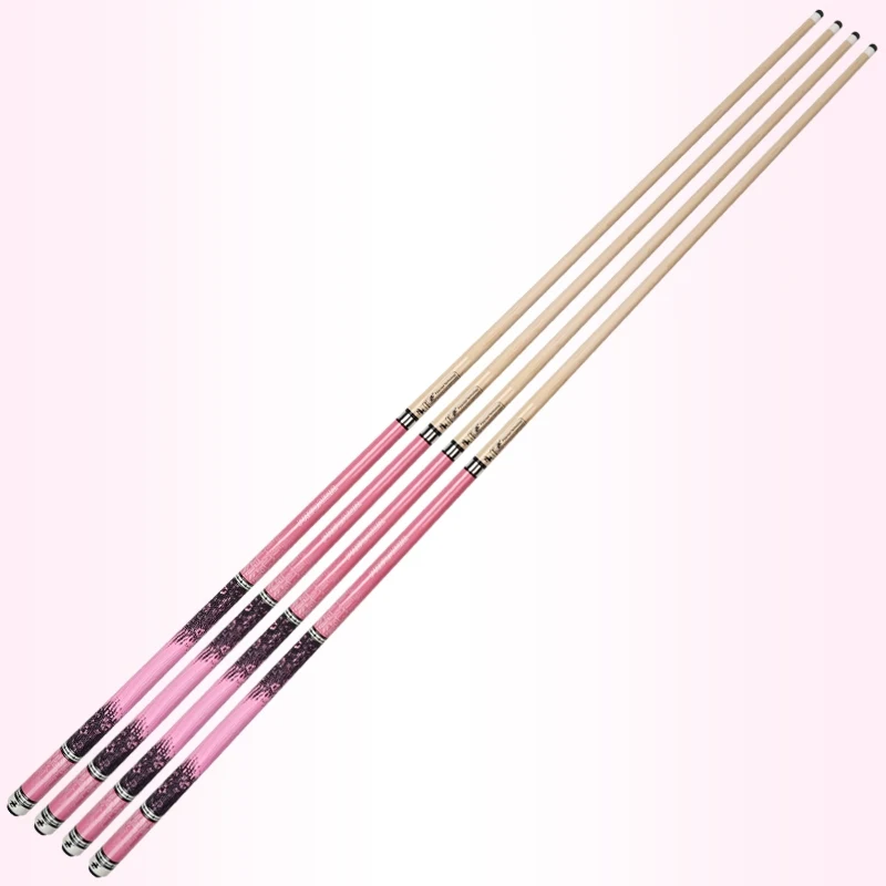 Highly Accurate North America Maple Pink Billiard Snooker Cue Pink Chinese Black Eight Nine-Ball Pool Cue