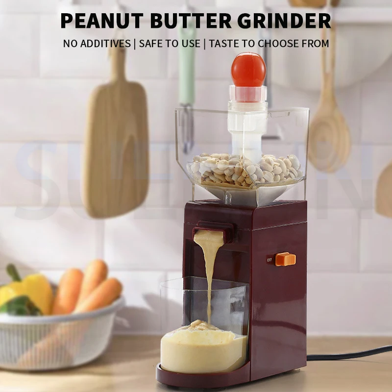 صانع زبدة الفول السوداني المنزل مطحنة الحبوب الكهربائية المضادة للانزلاق مطحنة صلصة السمسم آلة زبدة الجوز للفول السوداني اللوز الكاجوزبدة الفول السوداني صانع المنزل الكهربائية الحبوب طاحونة مكافحة الانزلاق صلصة السمسم