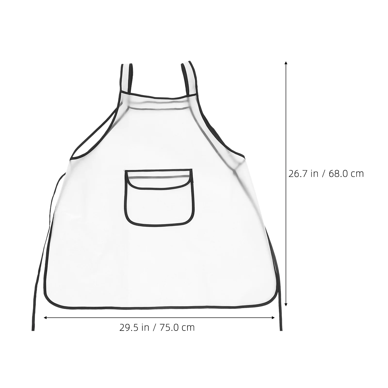 

Waterproof Apron Tpu Oil Resistant Unisex Adjustable Waist Apron For Hair Stylist Salon Grill Cooking Painting
