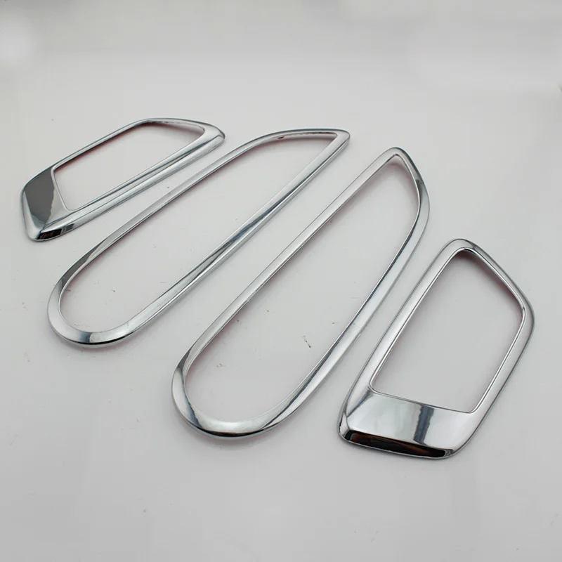 My Good Car Abs Chrome Inner Trim Door Hand Clasping Decorative Ring Sticker for Ford Ecosport Fiesta MK7 Auto Accessories