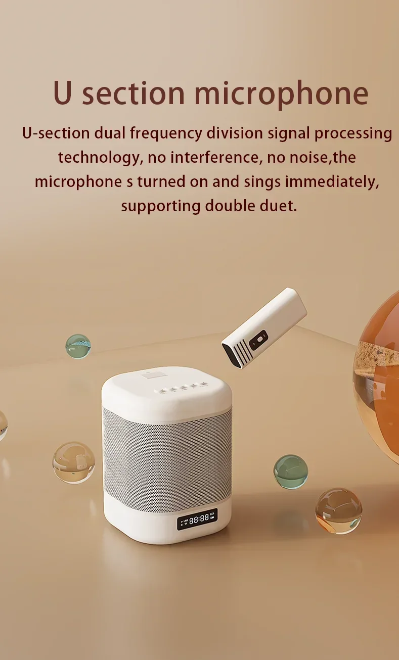 

НОВЫЙ готовый к отправке высококачественный беспроводной микрофон караоке-динамик семейный мини-портативный аудиомикрофон для аксессуаров динамик