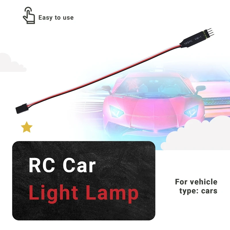 Remote Control Switch Board CH3 Light Control Module for the Model RC Car Light Lamp Plug and Play [sgqu-Toy]
