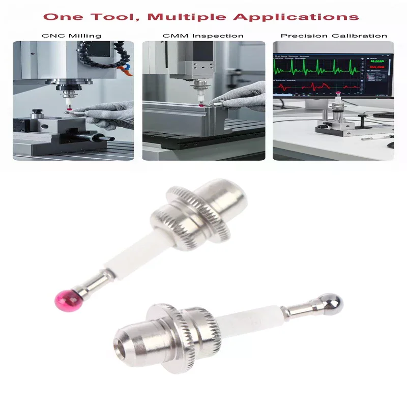 1PCS  Metal Silver New Haimer-3D Taster 3D Universal Edge Finder Special Probe Ruby Probe 80.362.00 CNC Machine Tool Needle