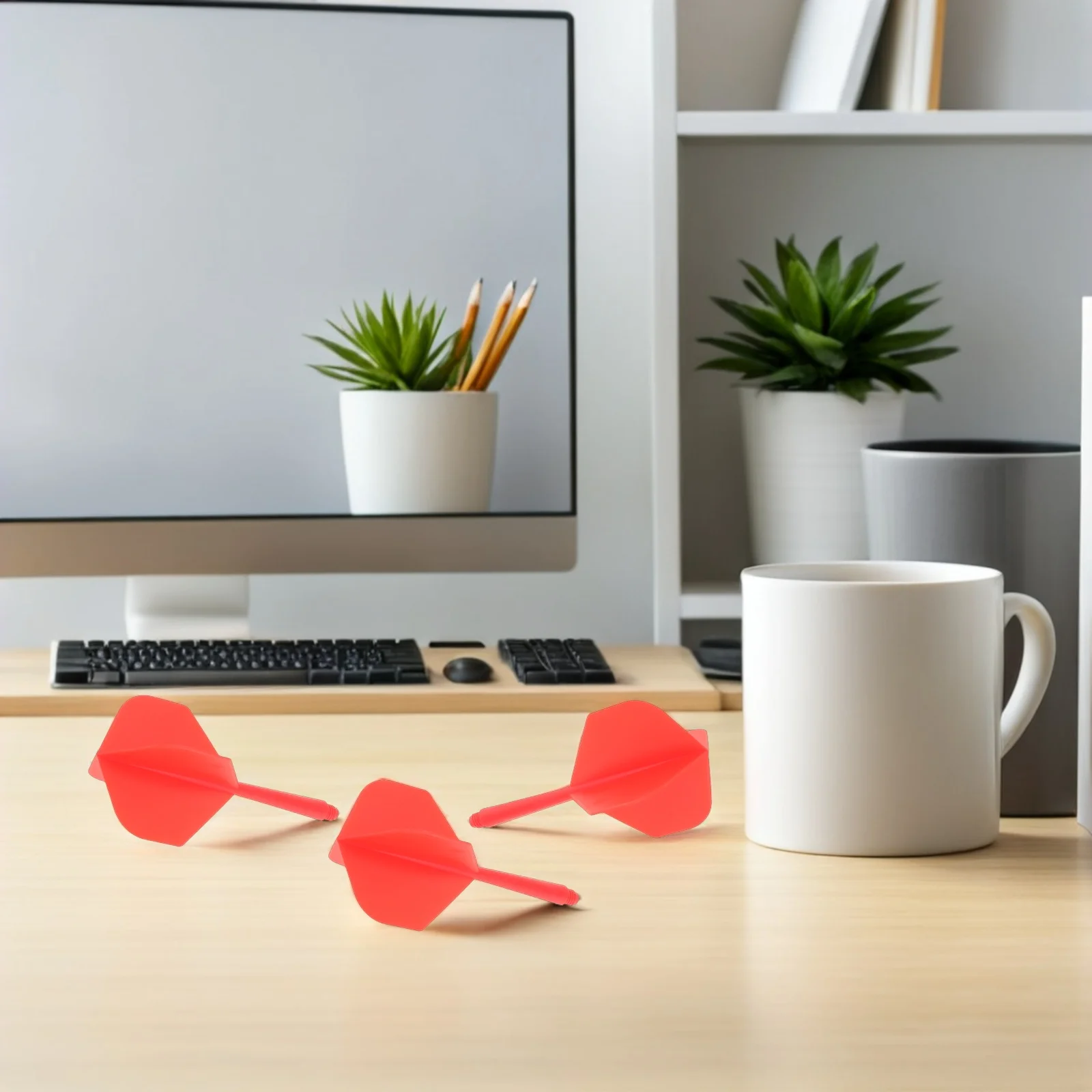 

12Pcs Integrated Dart Flights Plastic Dart Shafts Lightweight Enhanced Grip for Dartboard Games Replacement Accessories Smooth