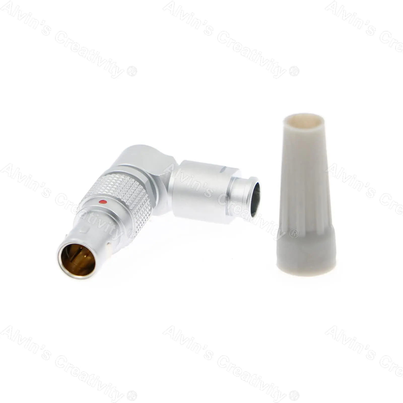 Alvins FSG 0B 7 Pin Rotatable Right Angle Connector, CAM Connector Circular Push-Pull Male Plug for ARRI Cforce RF Motor