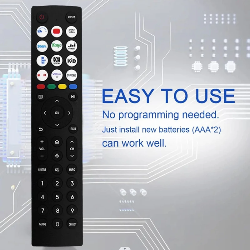 Replace ERF2R36H Remote Control For HISENSE TV Smart Android LED Remote Control Durable Easy Install