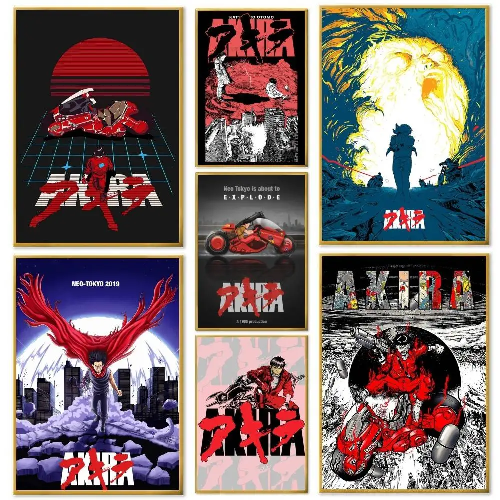 Akira Anime Poster And Prints Wall Art Pictures For Modern Bedroom Game Room Home Decor