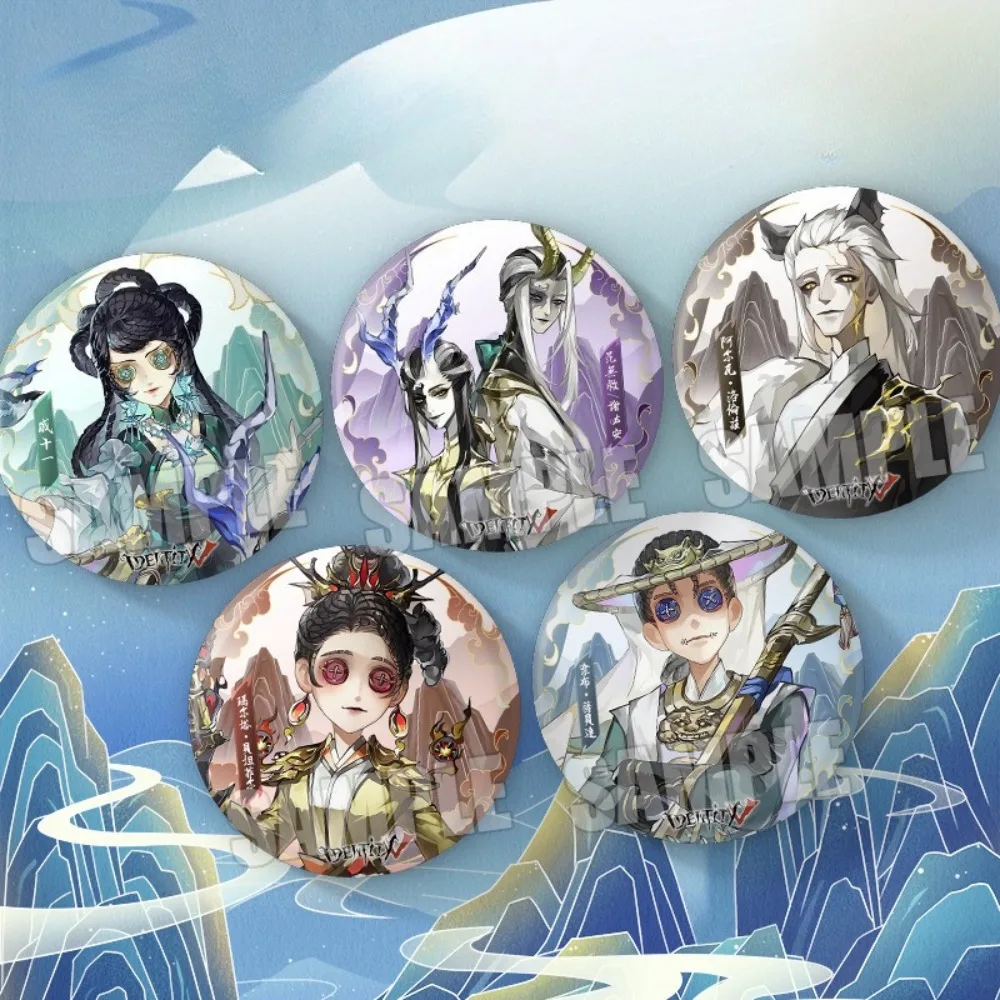 Identity V Anime Shanhai Strange Talk Series Role Playing Brooch Costume Prop Accessories Gift for Fans Collection Decor Pins
