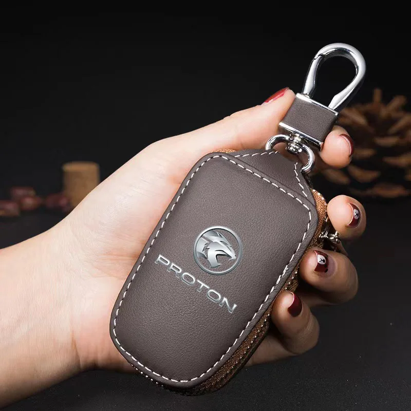 Car key pack leather remote control protective case for key case Proton Exora Persona Saga Waja Wira X50 X70 Preve Savvyin Car