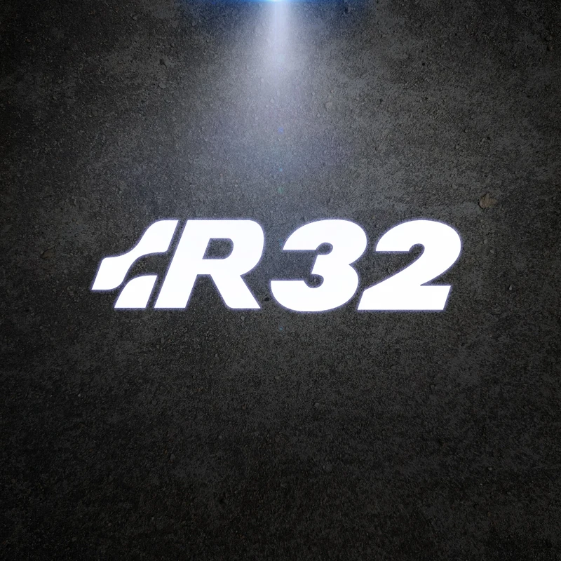 R32 Logo Wireless Courtesy Car Door Projector LED Welcome Lights For Mk4 Mk5 Polo Passat Golf 5 4 Touareg Sagitar Decor