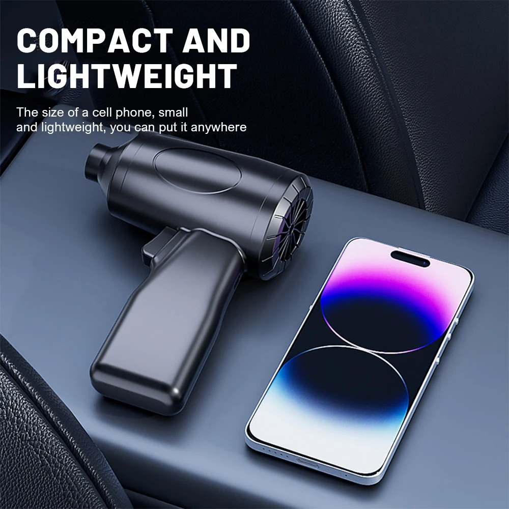 Wireless Air Compressor 3 Speed Adjustable High Speed Air Gun Vacuum Cleaner Metal Motor Turbo Jet Fan Machine Box Dust Clearing