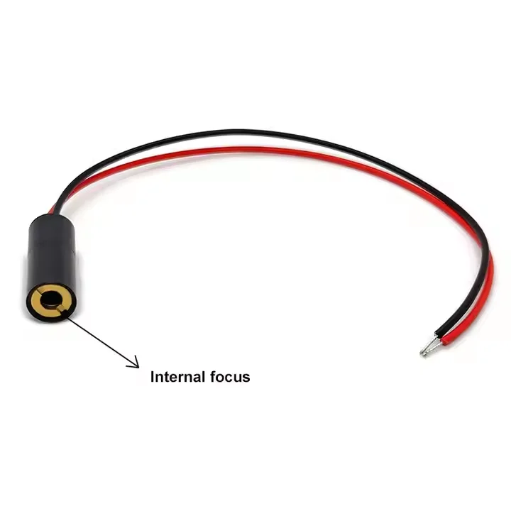 635nm 10mW Red Dot โมดูลเลเซอร์ 3-5VDC ปรับตําแหน่งจุดแก้วเลนส์ 8X22 มม.เลเซอร์ไดโอดโมดูล