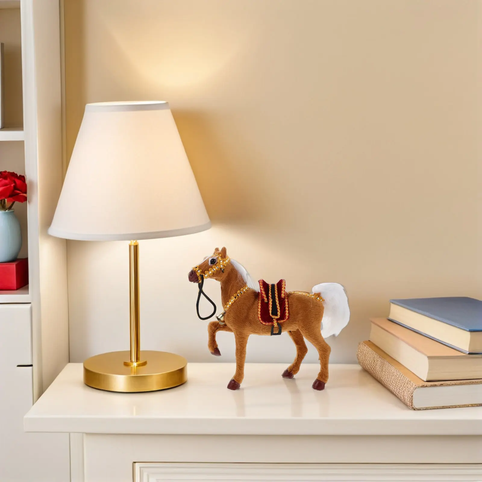 1 stks realistisch paardengeluid levensecht dier voor kinderen interactief spelen gevulde miniatuurfiguur peuter cadeau handheld simulator