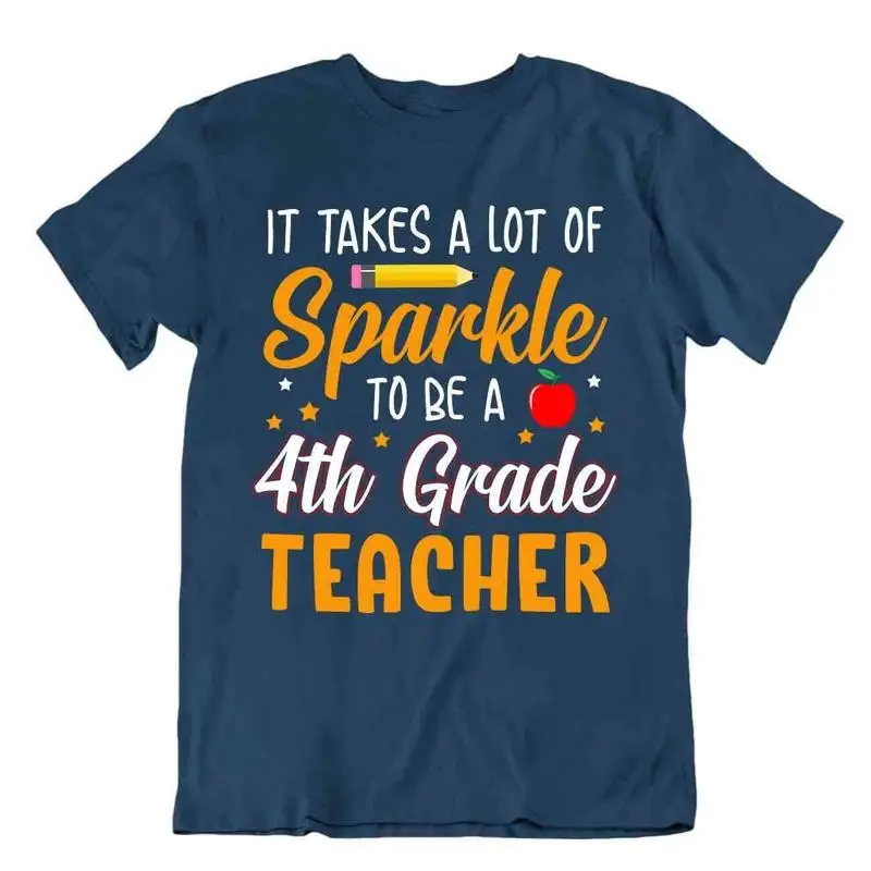 

Sparkle Teacher Great Idea Tshirt Tee End Of Year Gift T Shirt 4th Grade Shirt