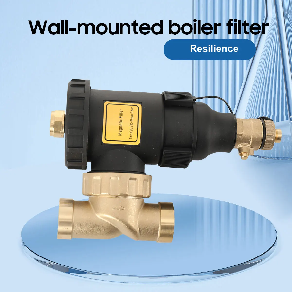 3/4 beheizter Magnetfilter, magnetischer Kesselfilter, Schmutztrenner, magnetischer Trenner, elektrischer magnetischer Kesselfilter