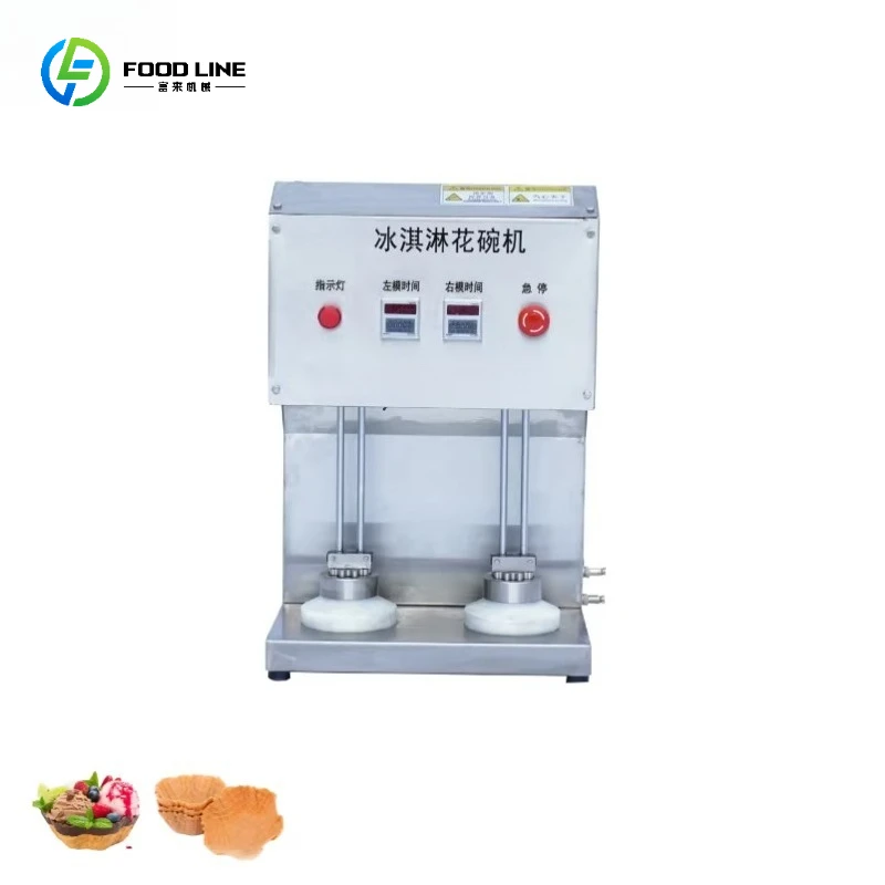 Wholesale Large Output Ice Cream Waffle Bowl Making Machine Ice Cream Cups Making Machine Size Waffle Bowl Maker Customized