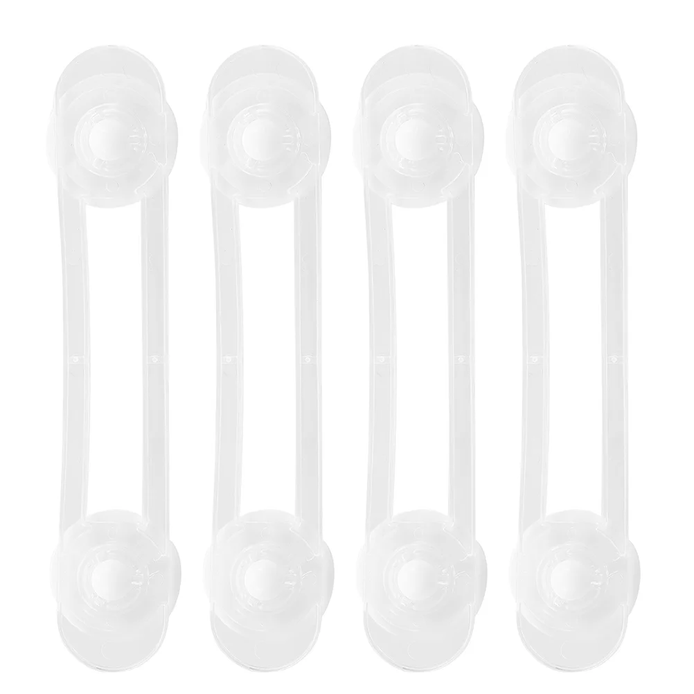 

4PCS Anti pinch Drawer Locks Transparent Safety Latches for Baby Cabinets Refrigerator Doors Furniture